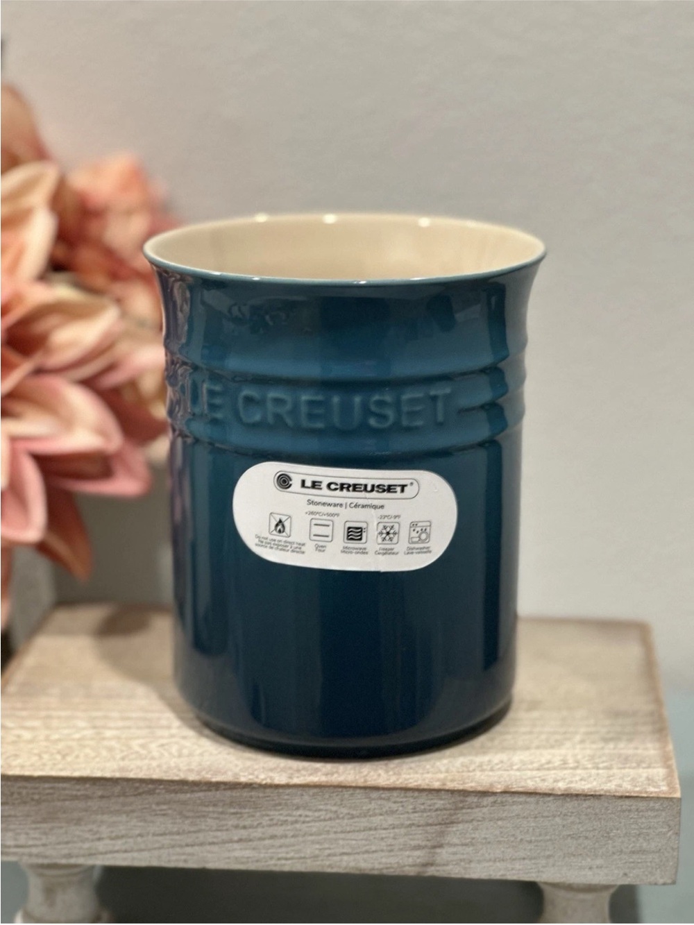 "Deep Teal" LE CREUSET Utensil Crock New 1L, 25cm Rect Dish, 10cm Mini
Cocotte - Picture 3 of 12